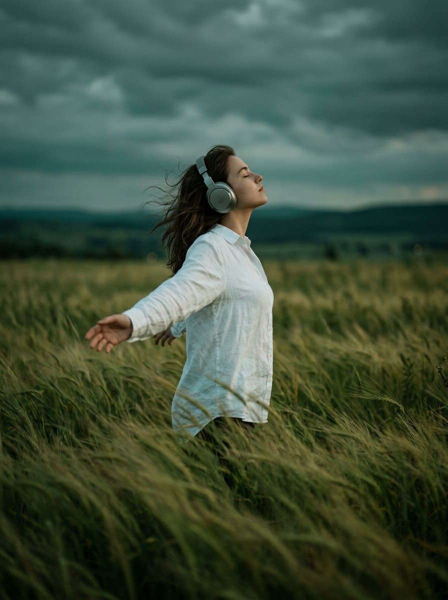 Moody Cinematic Field Portrait