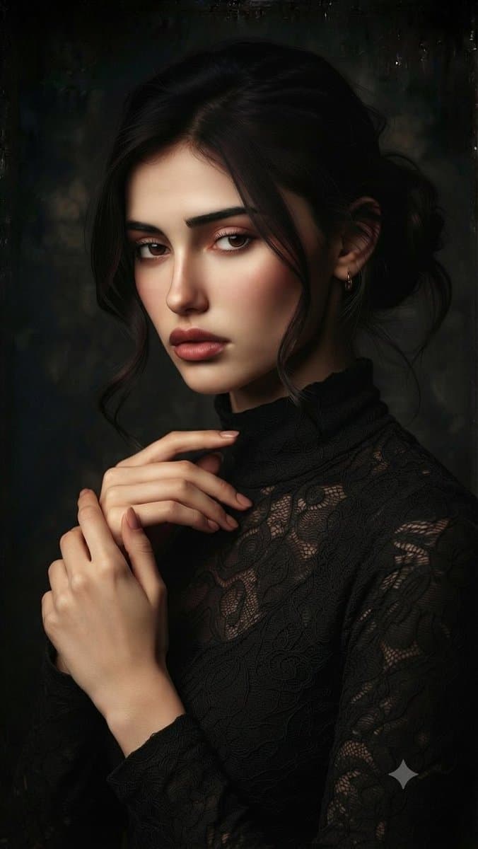 Dramatic Chiaroscuro Studio Portrait