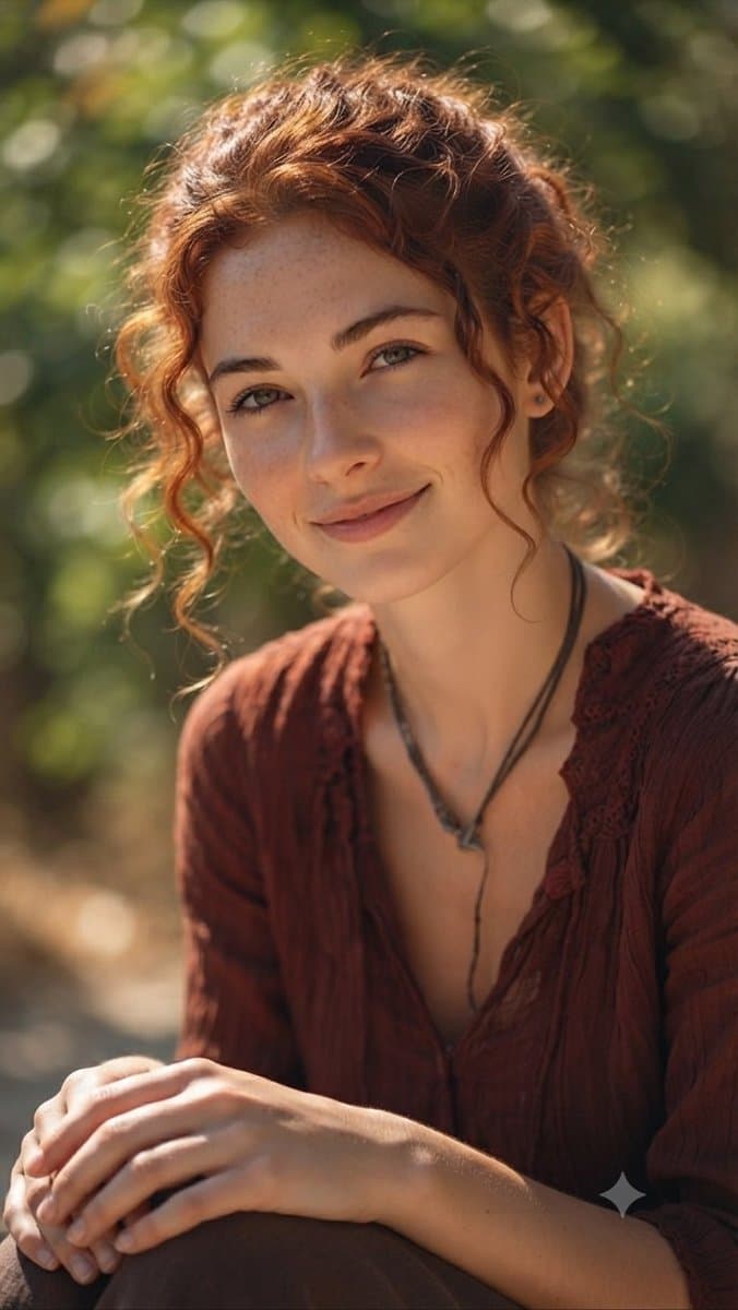 Auburn Hair Outdoor Portrait