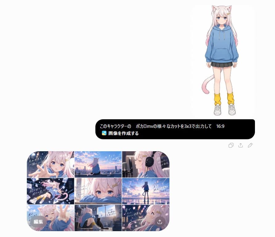 Vocaloid MV Storyboard Grid