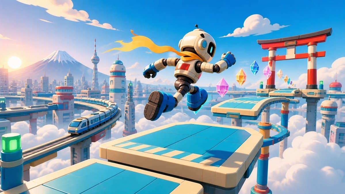 Futuristic Sky Runner Robot