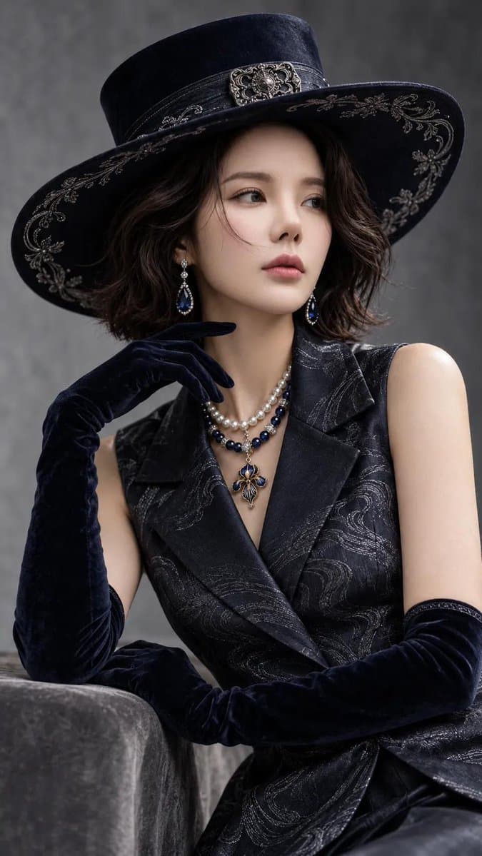 Luxury East Asian Fashion Portrait