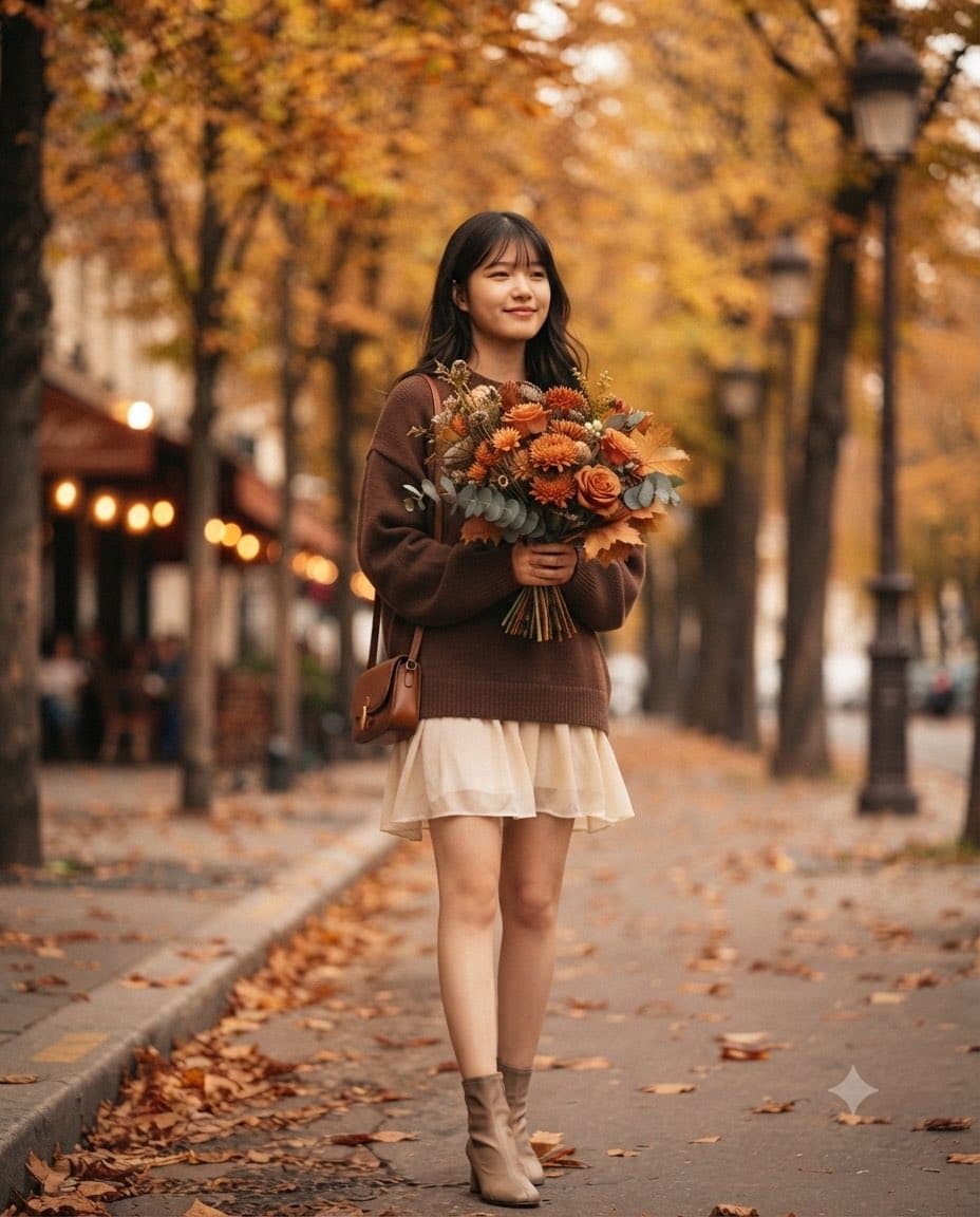 Autumn Flower Walk Portrait