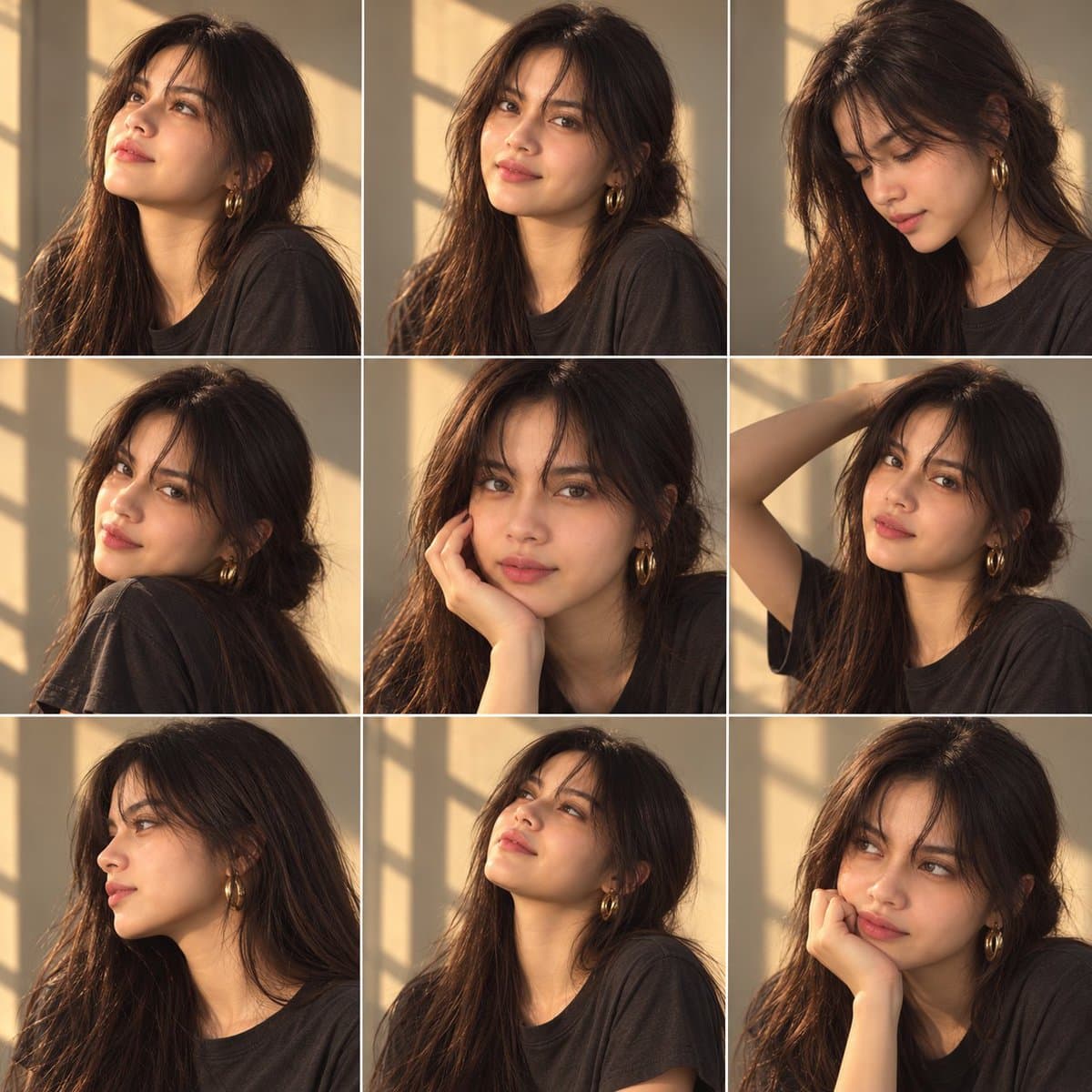 Golden Hour Portrait Collage Prompt
