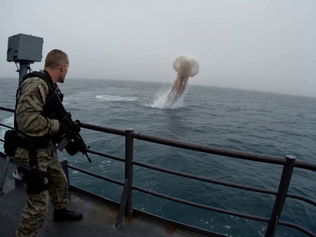 Bioluminescent Jellyfish Alien Encounter