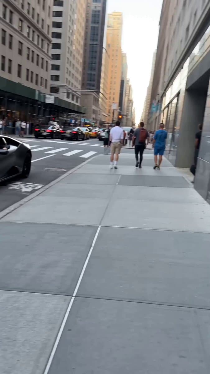 Manhattan Street Supercar POV Footage