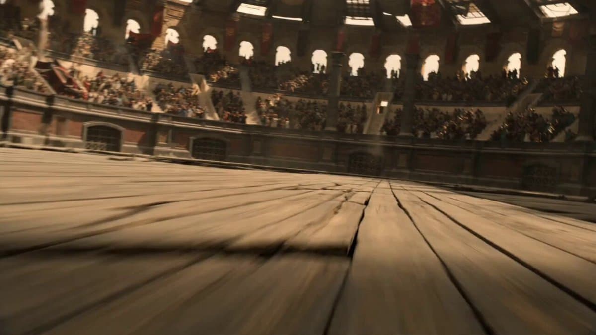 Collapsing Colosseum Gladiatorial Action
