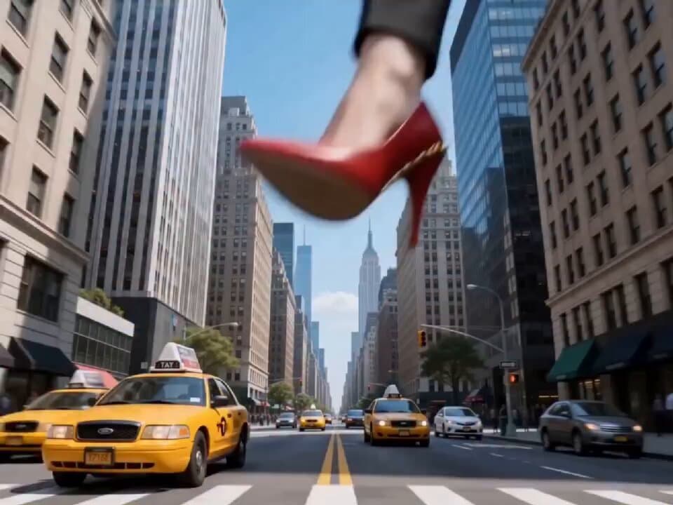 Giant Corporate Woman in NYC