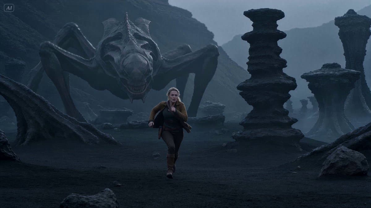Alien Creature Pursuit Sequence