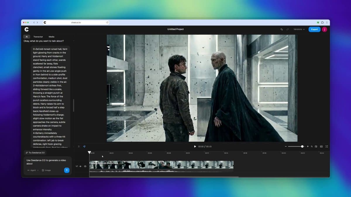 Harry Potter vs Voldemort Fight Scene