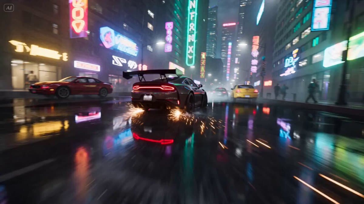 Cyberpunk Drift Time Freeze