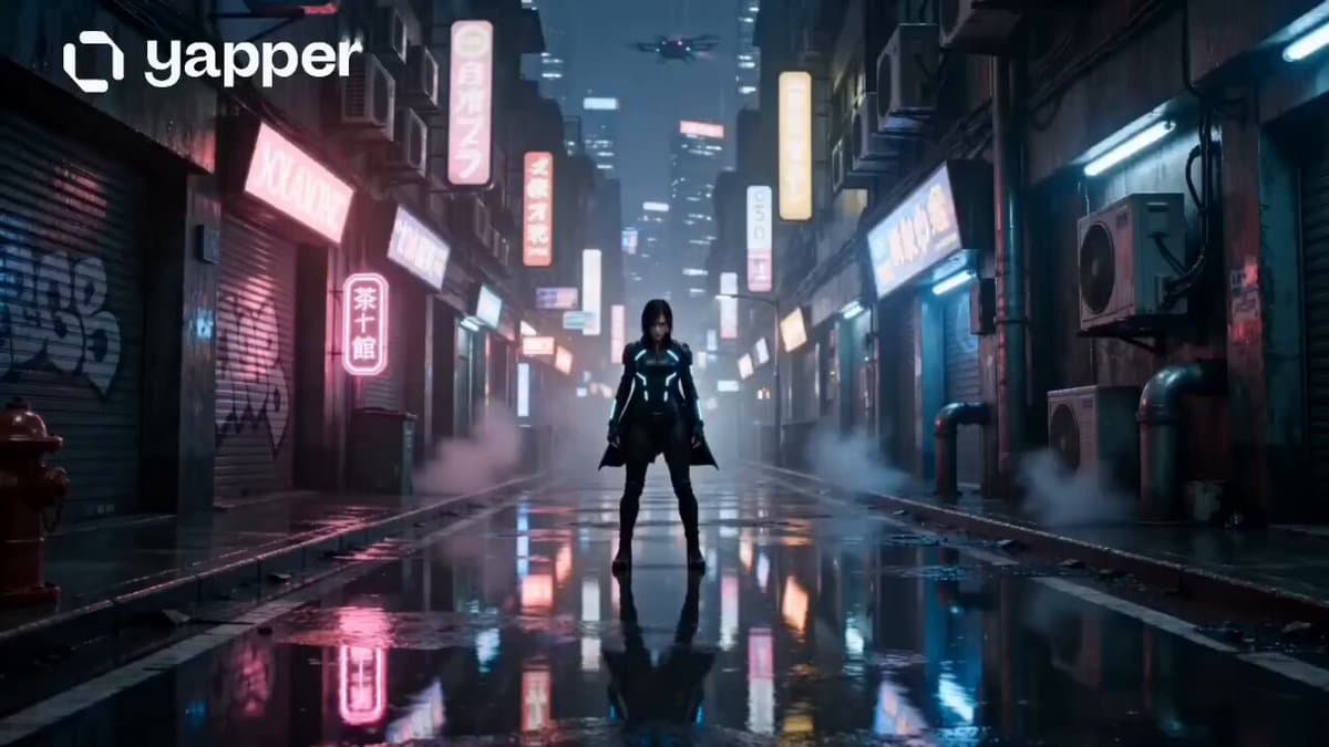 Neon Tokyo Cyberpunk Action Sequence