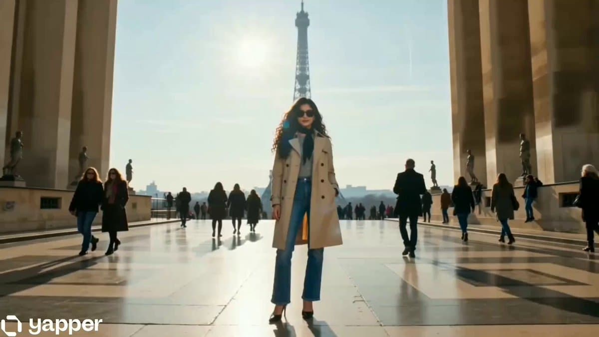 Cinematic Fashion Travel Orbit Shot