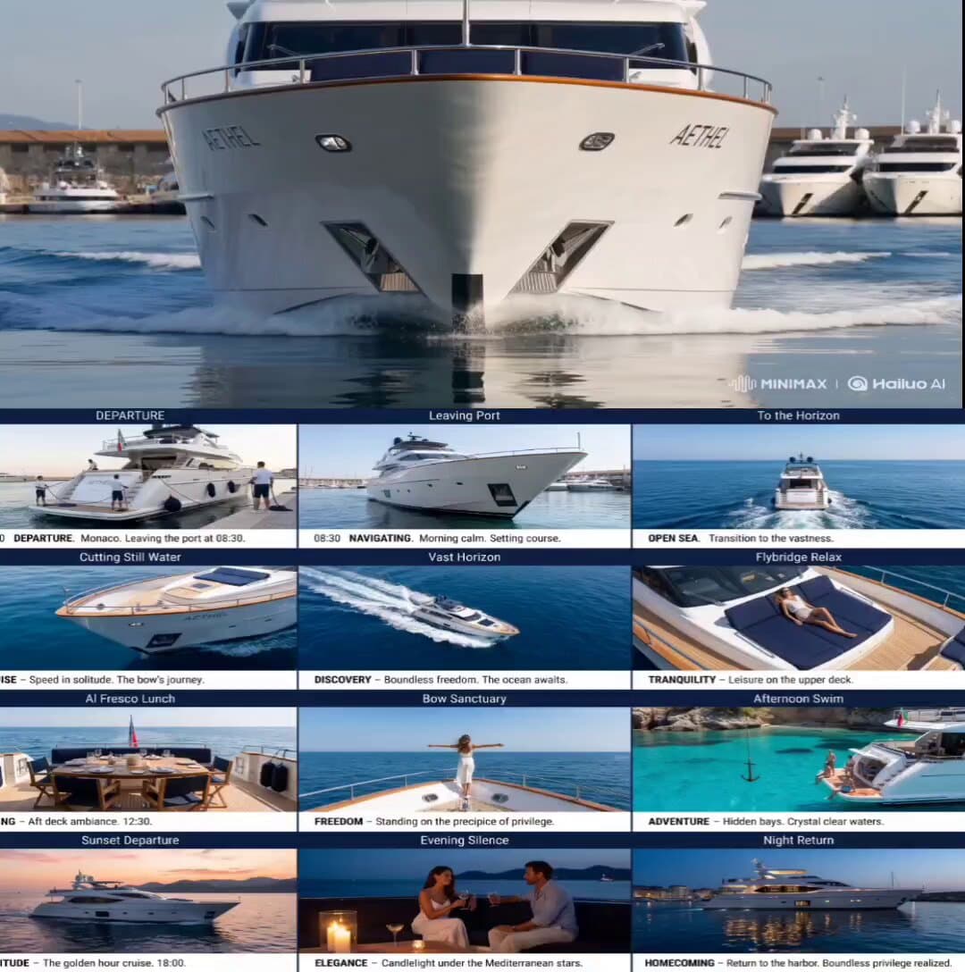 Luxury Yacht Storyboard Animation