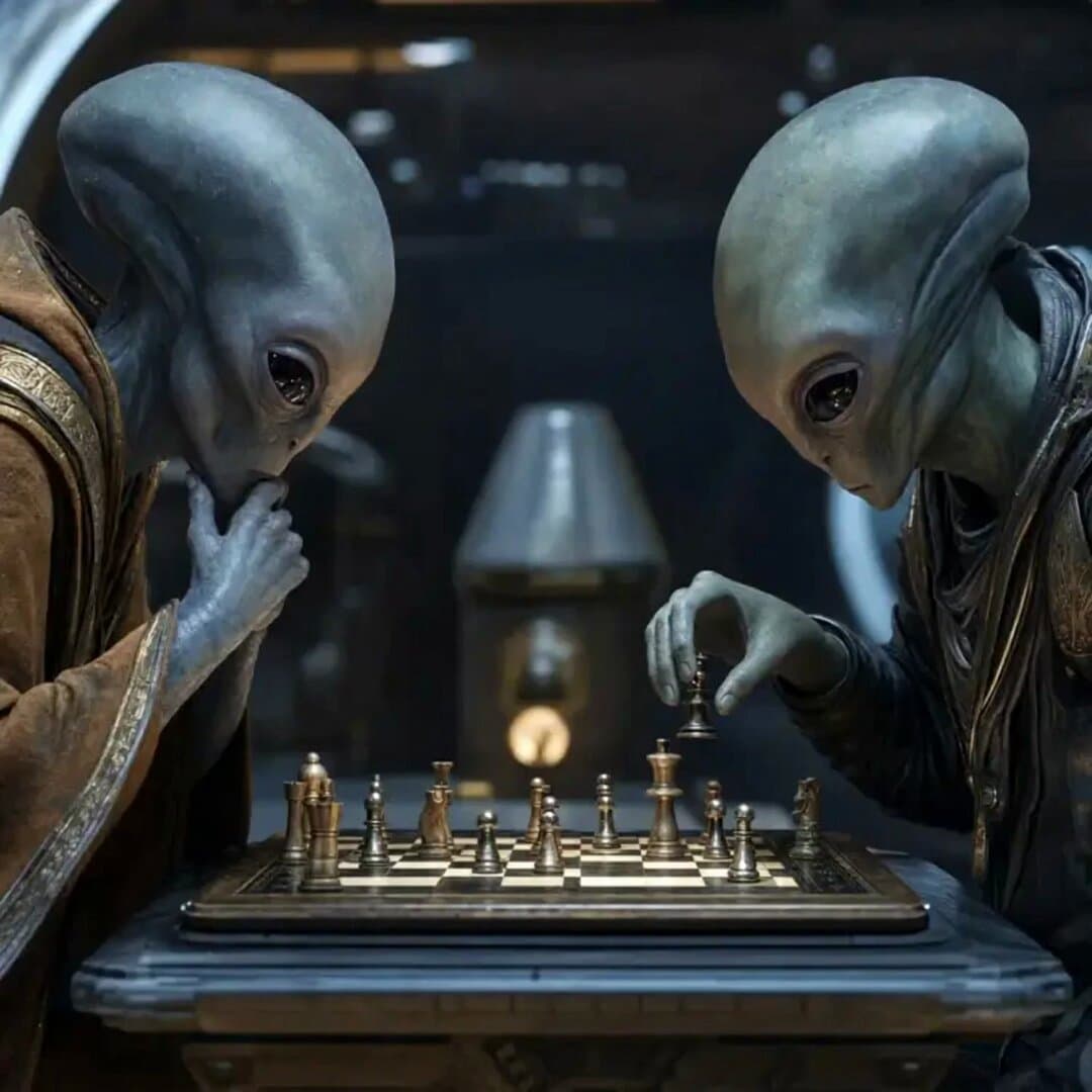 Aliens Playing Chess