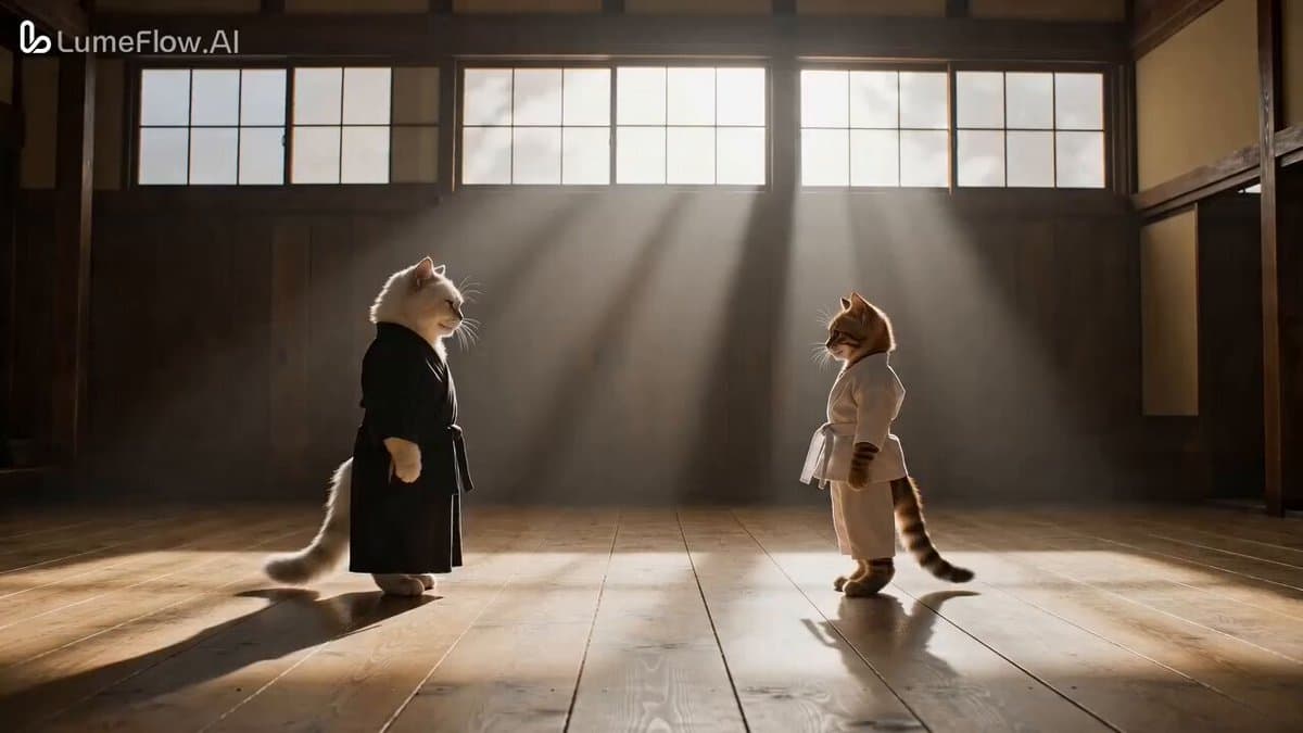 CatFu Dojo Fight Scene