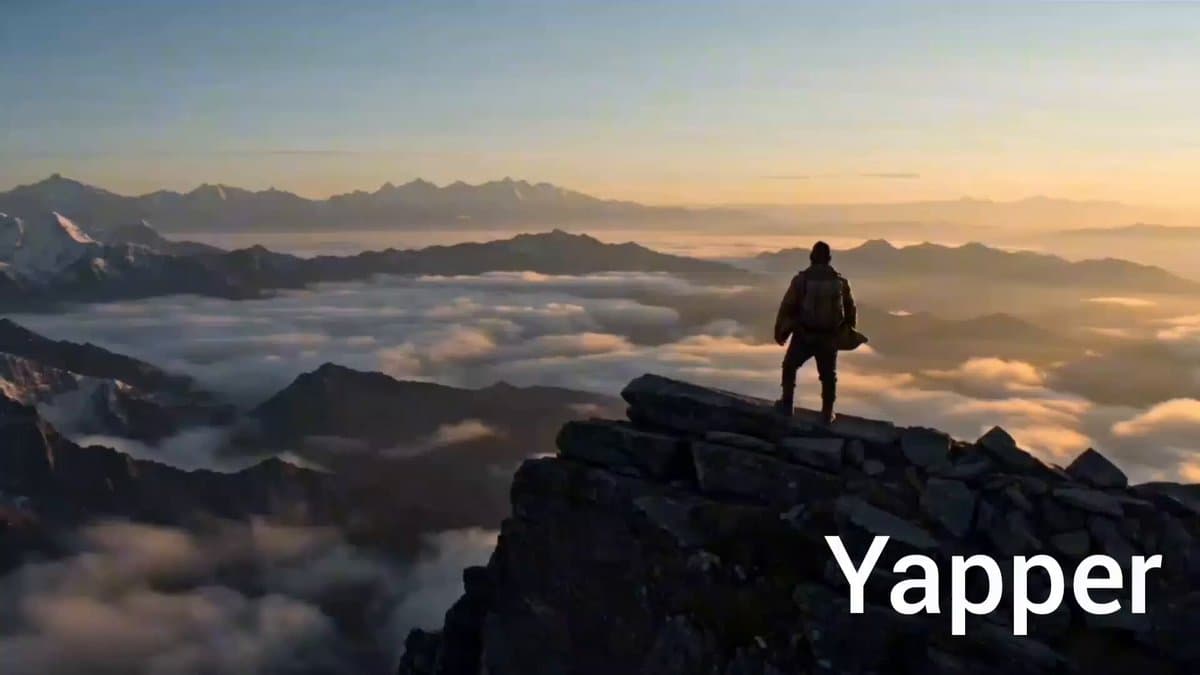 Cinematic Wide Shot of a Lone Adventurer at Sunrise