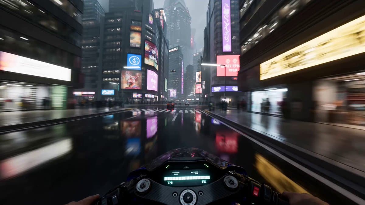 Neo-Tokyo Cyberpunk Pursuit
