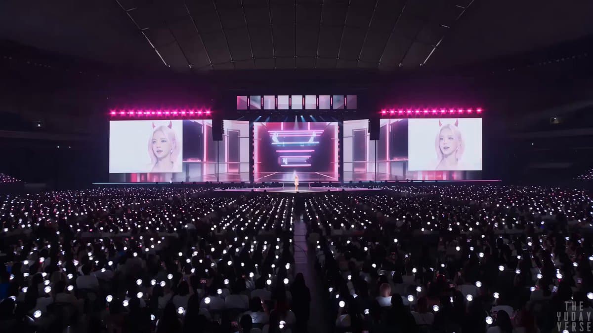 Futuristic K-pop concert spectacle