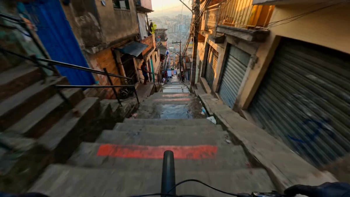 Hyperreal FPV Downhill Stair Run