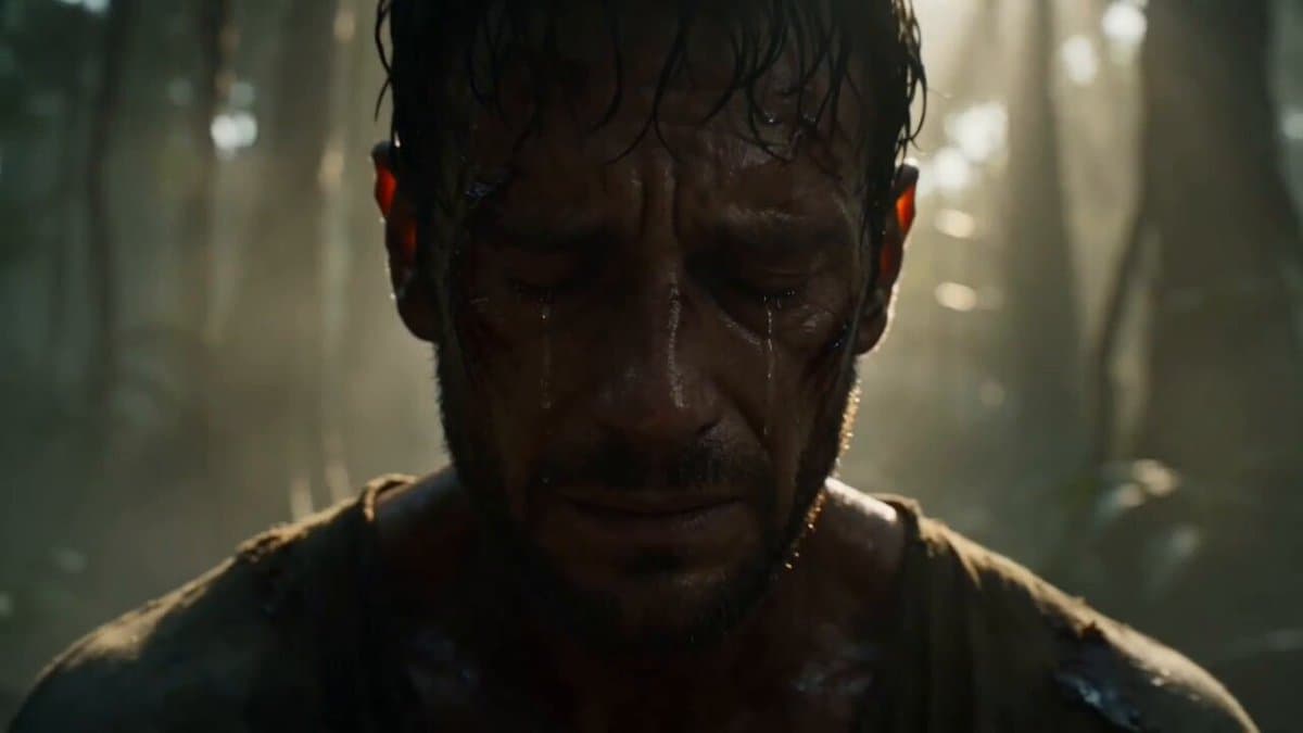 Emotional Jungle Scene with Animals