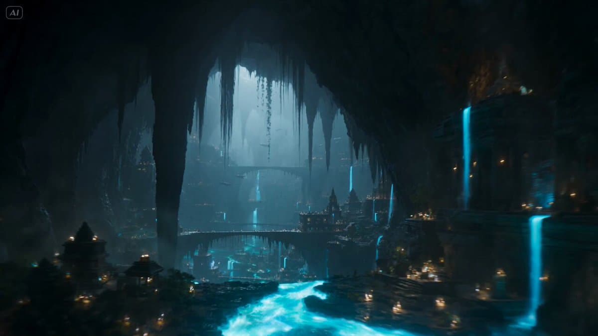 Subterranean Bioluminescent Civilization