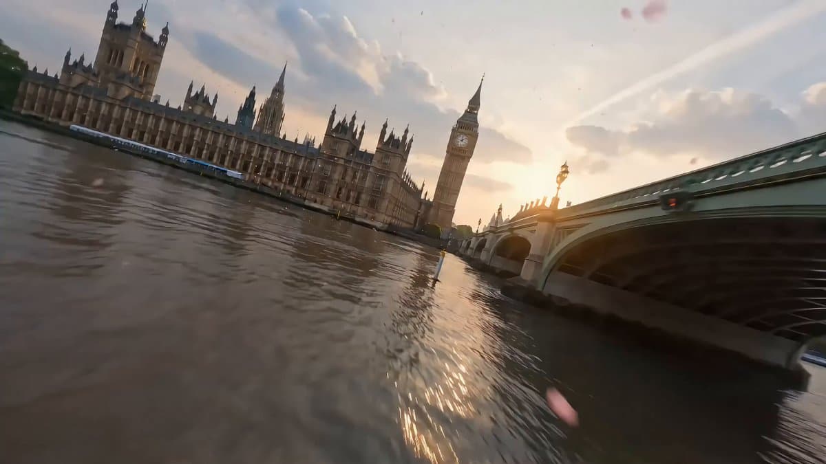 Cinematic Scene of London in Bloom