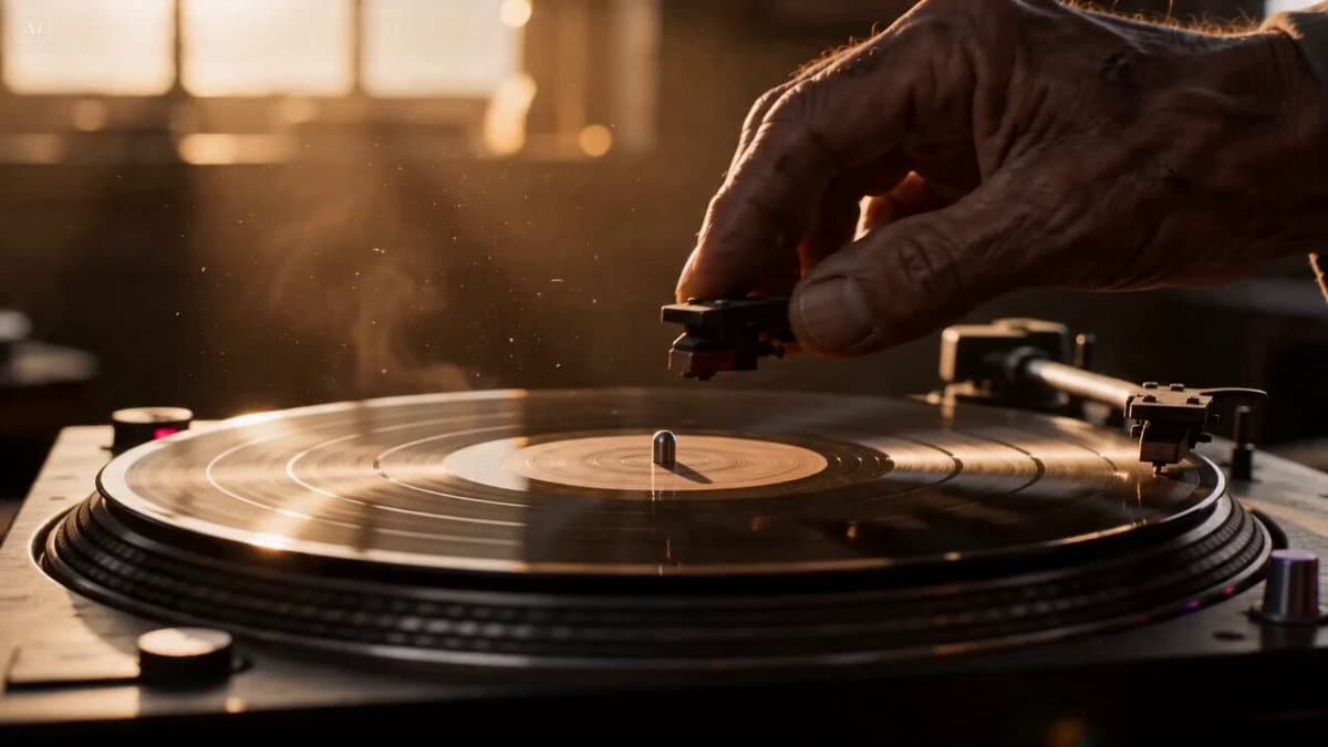 Vinyl Record to Sandstone Canyon Transition