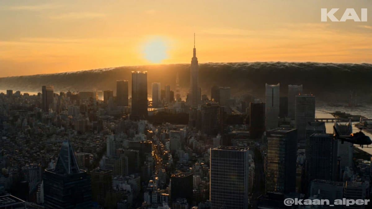 Tokyo Tsunami Disaster Scene