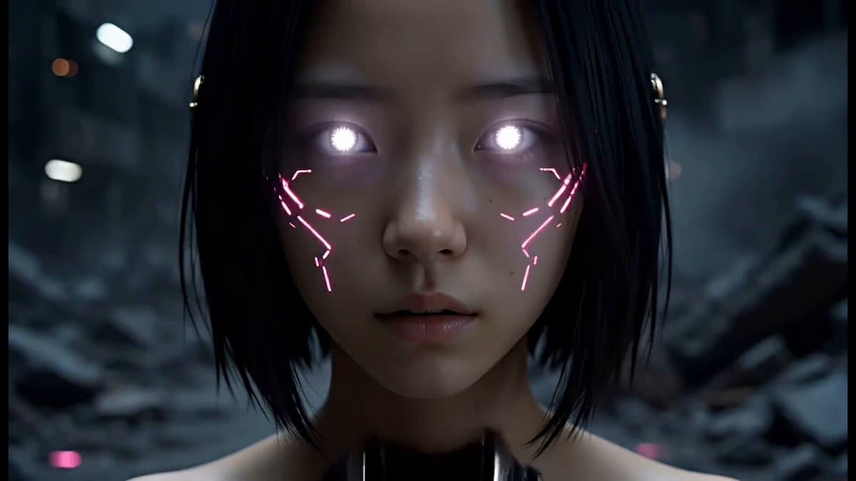 Epic Cyberpunk Aerial Combat Sequence