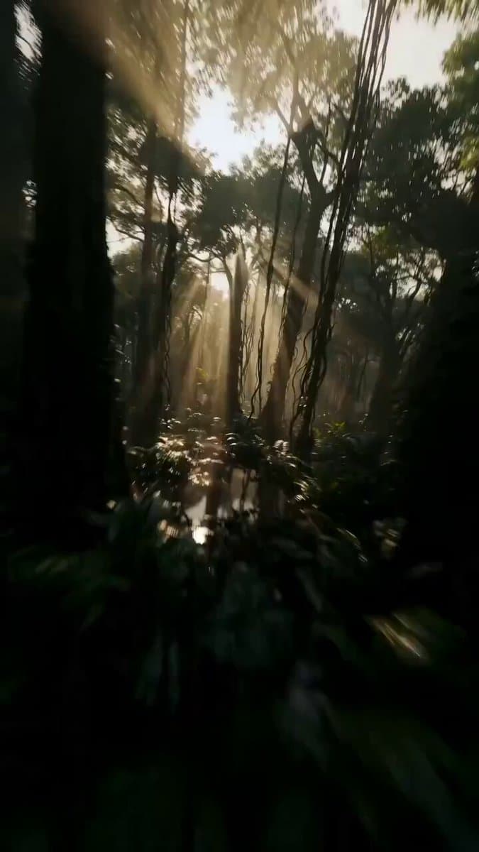 FPV Drone Shot through Tikal