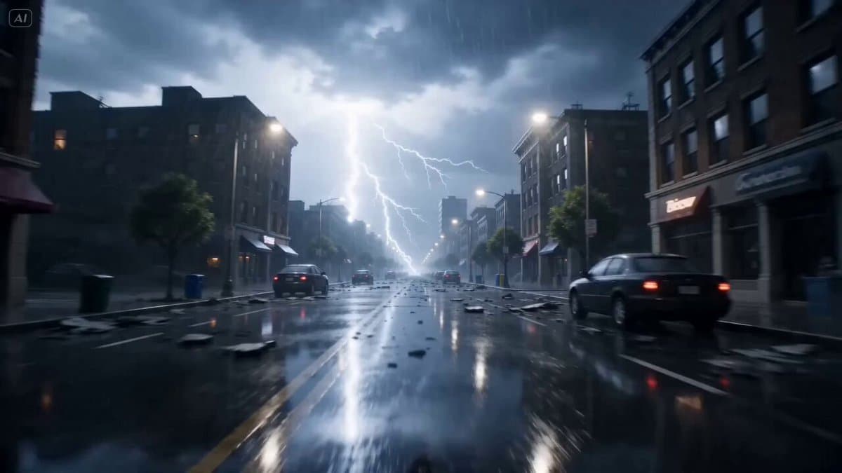 Cinematic Electrical Storm Prompt