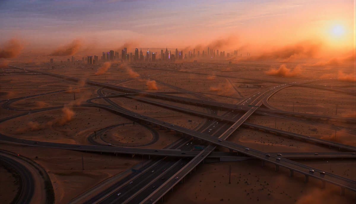 Megacity Moving Black Wall Thriller