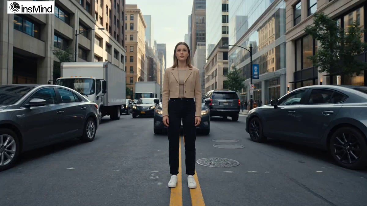 Superhuman Heroine in Metropolis