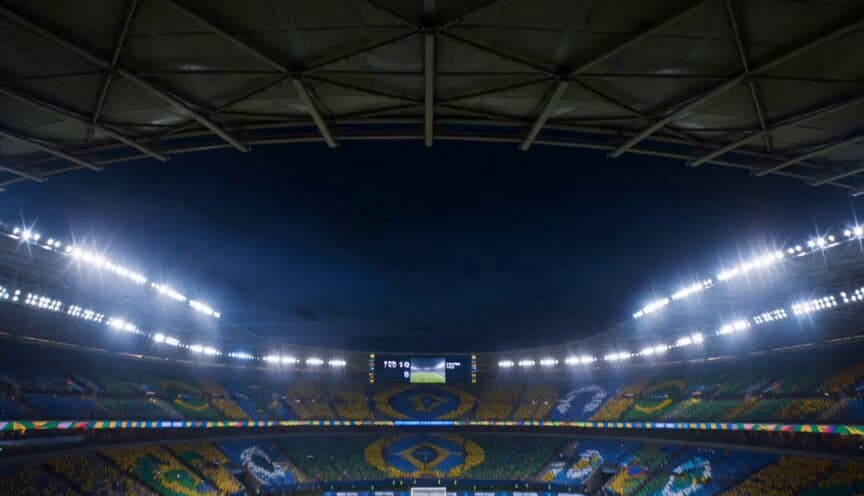 Animated Football Stadium Rivalry Duel