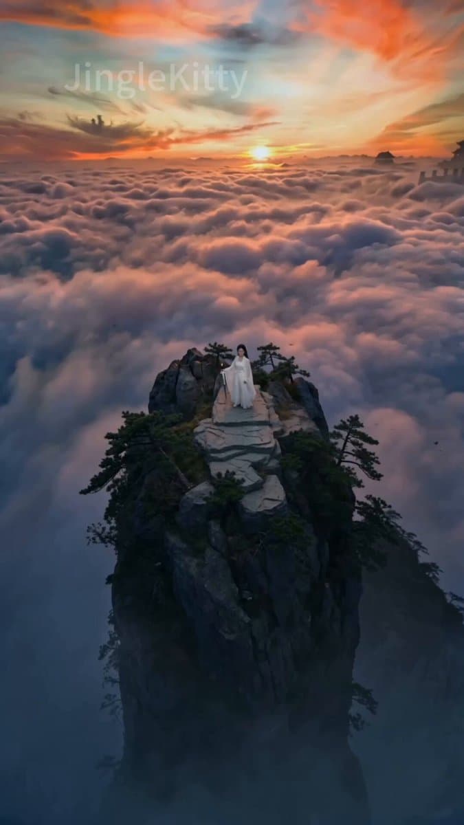 Wuxia Swordplay on a Mountain Peak (Seedance 2.0)
