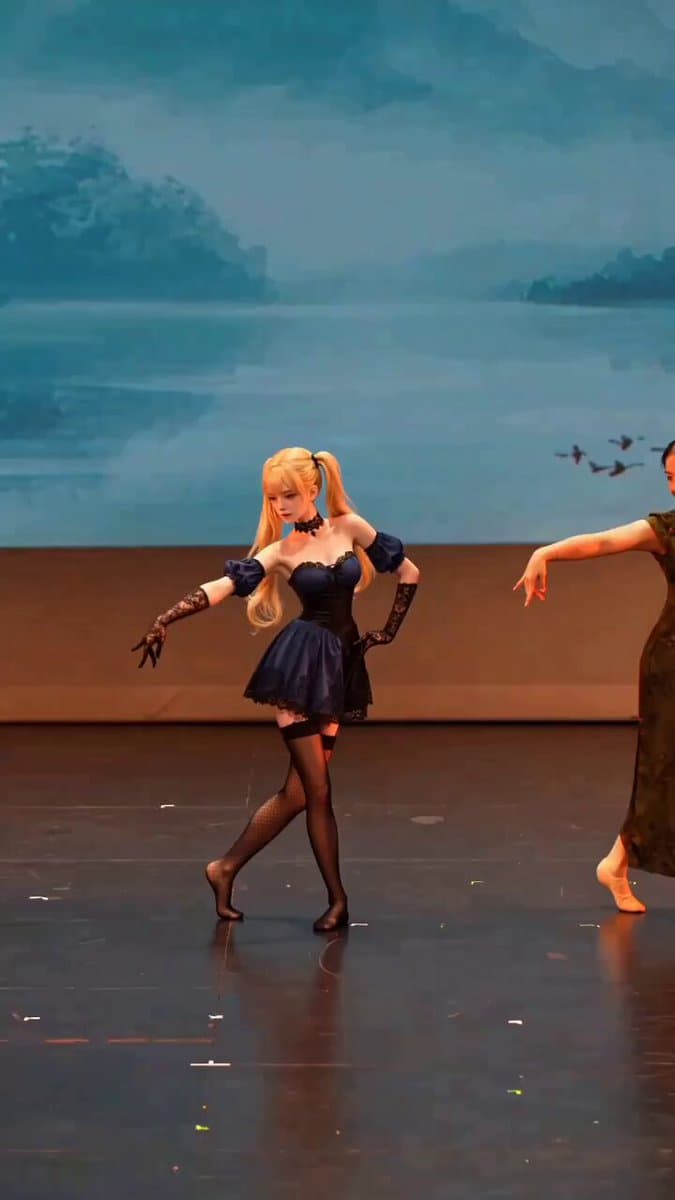 Anime Girl Stage Dance with Motion Capture