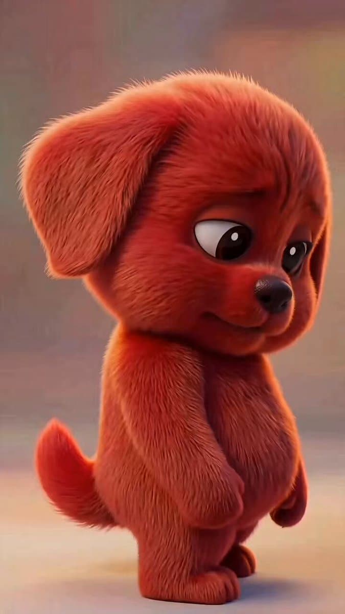 Mischievous Animated Puppy Gesture Sequence