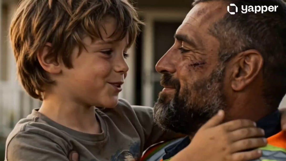 Emotional Father and Son Reunion
