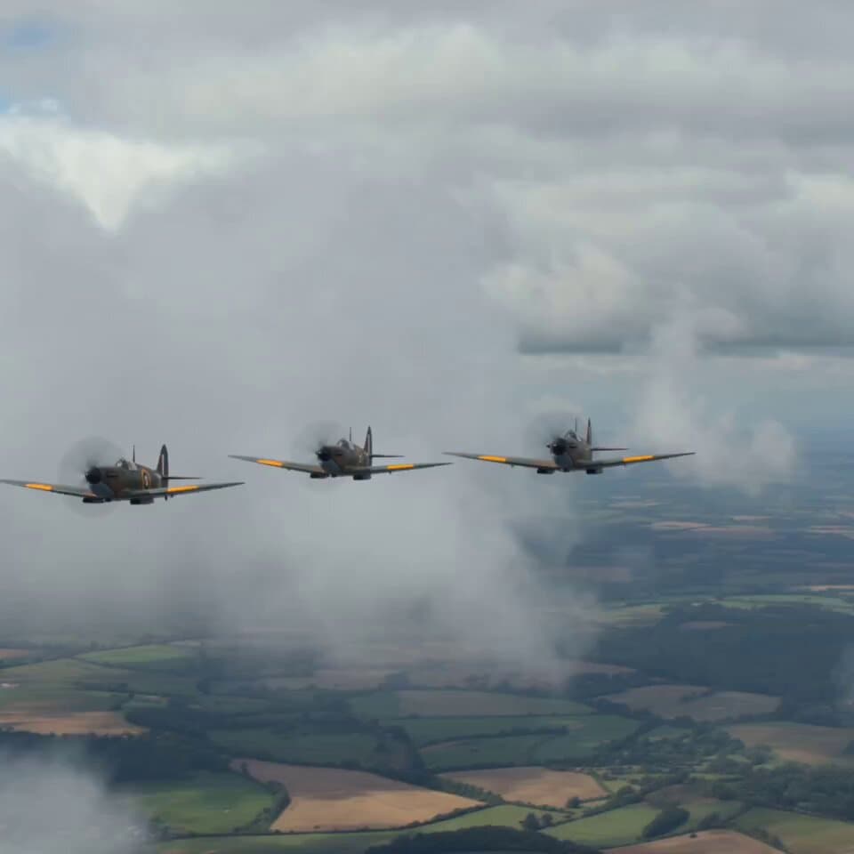 Detailed WWII aerial dogfight scene prompt