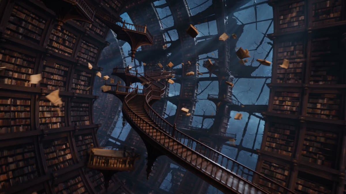 Infinite Library Black Hole Sci-Fi