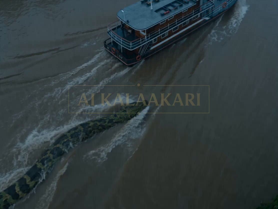 Giant Anaconda Houseboat Attack