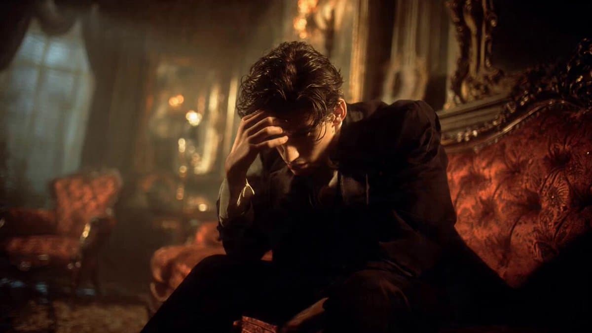 Victorian Gothic Man on Sofa