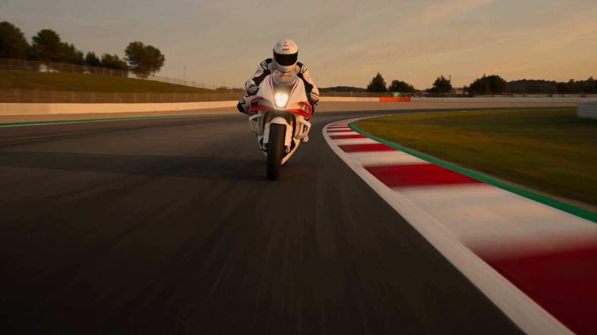 Superbike Racing Sunset Sequence