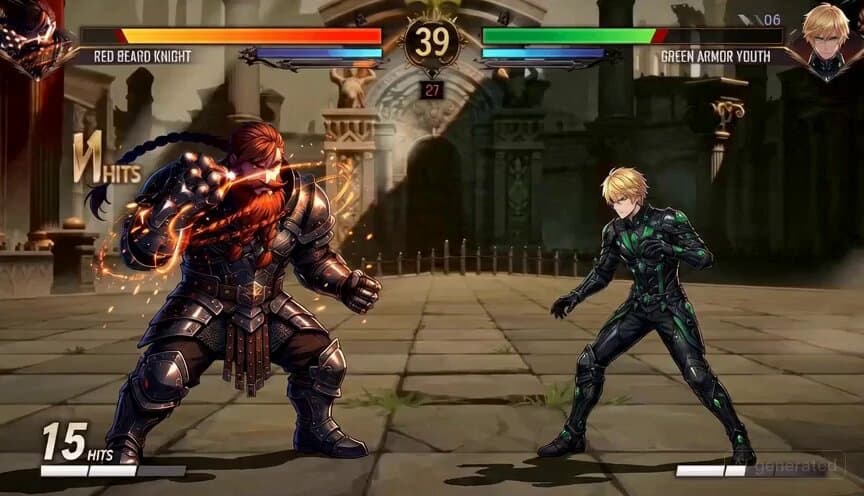 2D Fighting Game Sequence Prompt