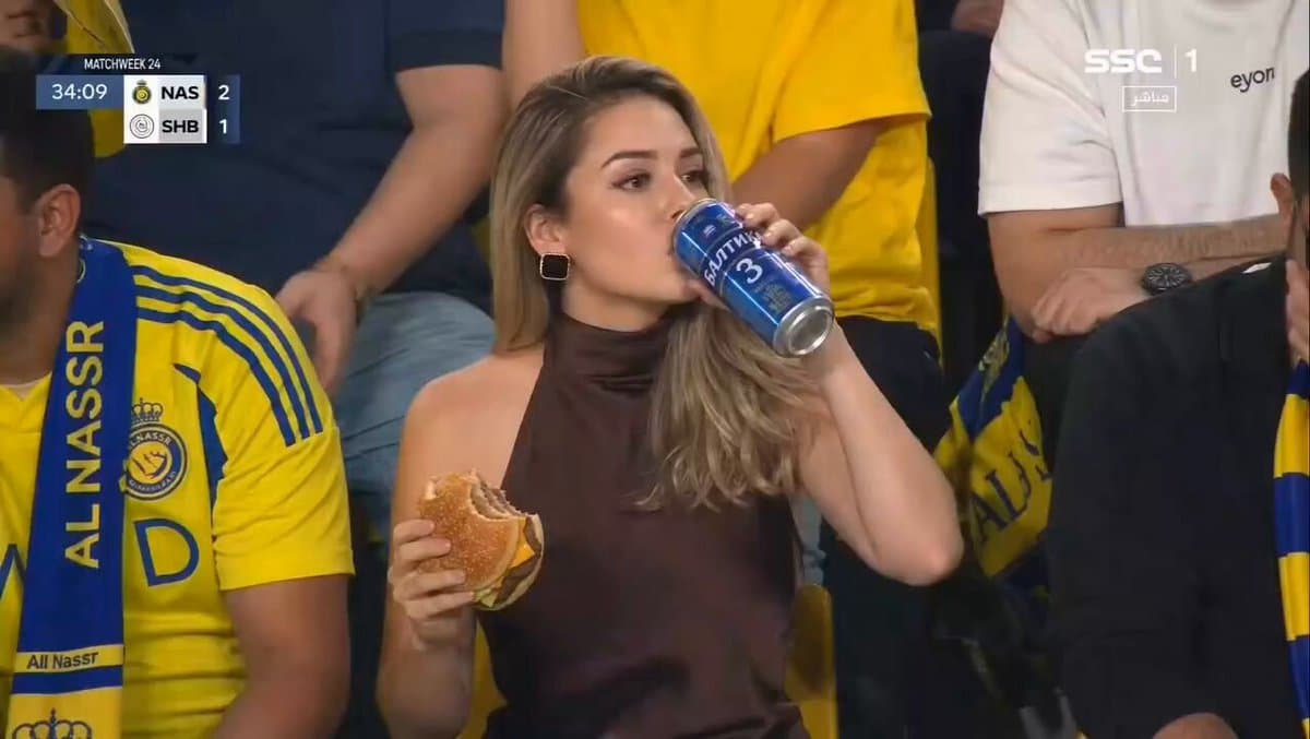 Glamorous Woman Stadium Broadcast