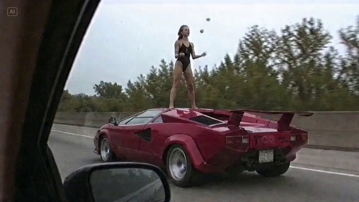 Lamborghini Juggling Stunt