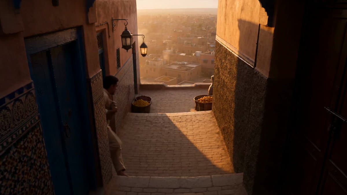 Marrakech Medina Heist Sequence
