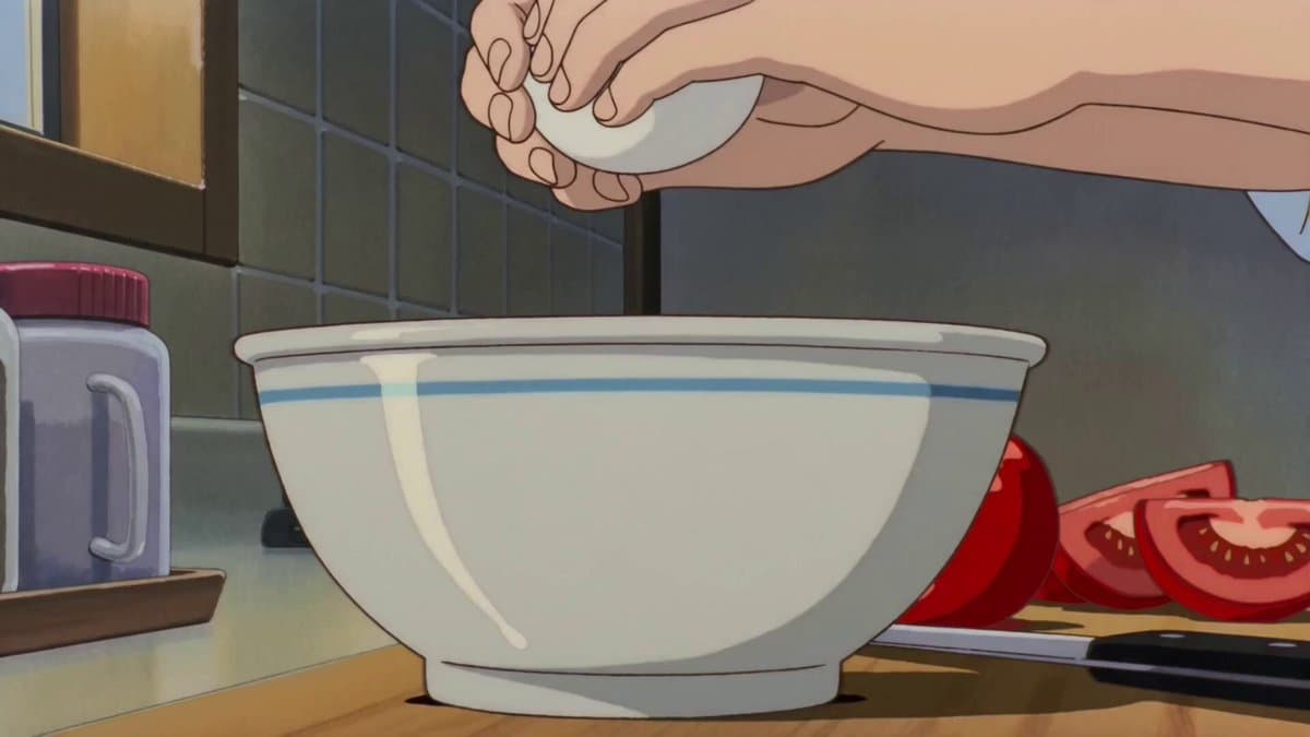 Retro Anime Cooking Kitchen Scenes