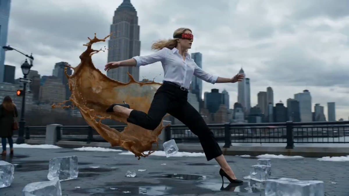 NYC Icy Slip Bullet Time
